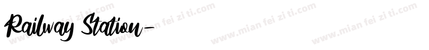 Railway Station字体转换